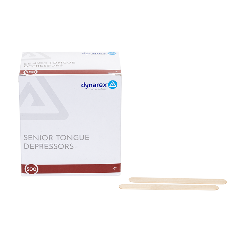 Dynarex 6" Blade Tongue Depressors, Sterile, NonSterile by Dynarex product image