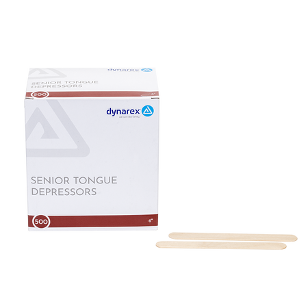 Dynarex 6" Blade Tongue Depressors, Sterile, NonSterile by Dynarex product image