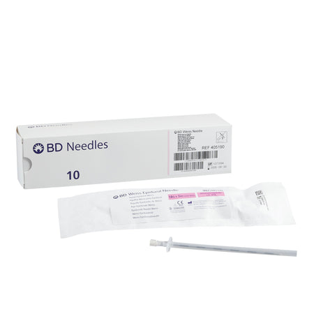 BD 405190 Perisafe Epidural Needle, 18 Gauge, 5 Inch, Weiss Style
