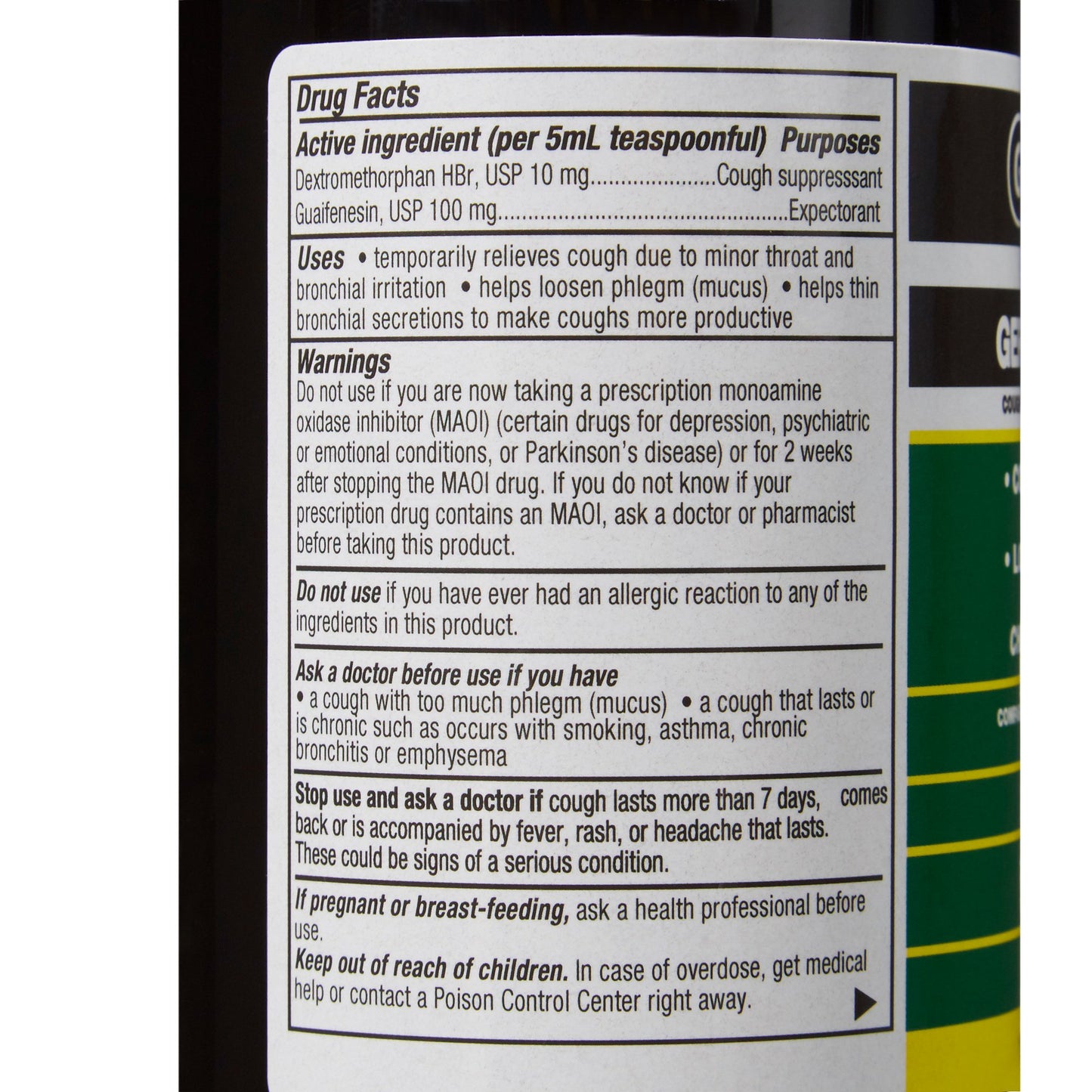 Geri-Care® Guaifenesin / Dextromethorphan Cold and Cough Relief, 16-ounce Bottle
