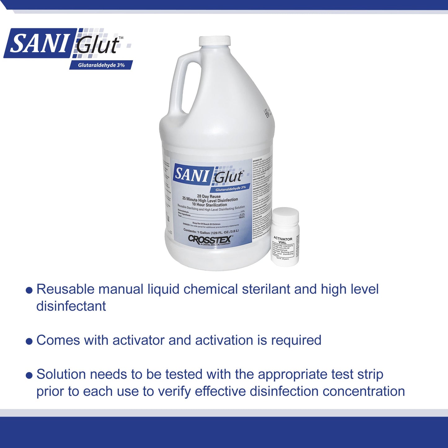 SANI Glut™ Glutaraldehyde High Level Disinfectant