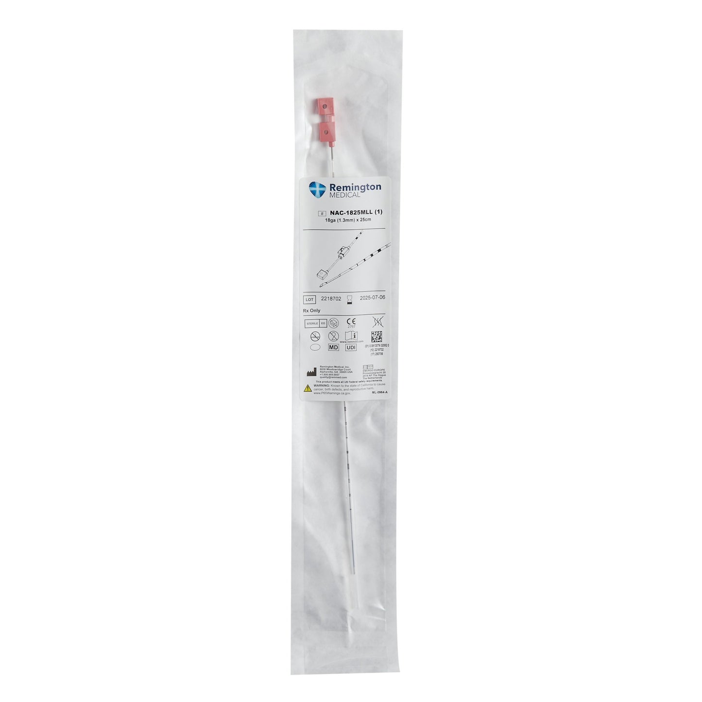 Biopsy Needle 18 Gauge 25 cm Length Echogenic Enhanced Tip