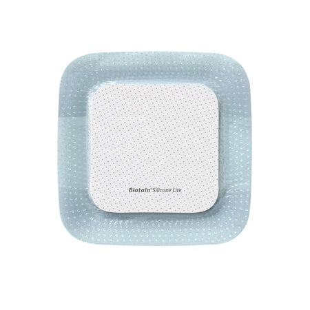 Biatain® Silicone Lite Absorbent Foam Dressing, Border Film Backing, 3 x 3 Inch