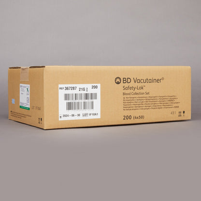 BD Vacutainer® Safety-Lok™ Blood Collection Set, 21 Gauge, ¾-inch needle length, 7-inch Tubing