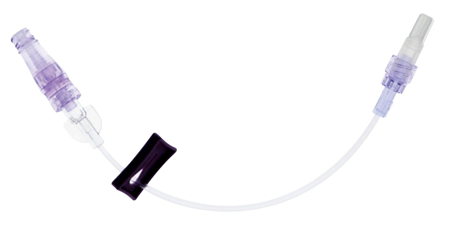 IV Extension Set ICU Needle-Free Port Small Bore 7 Inch Tubing