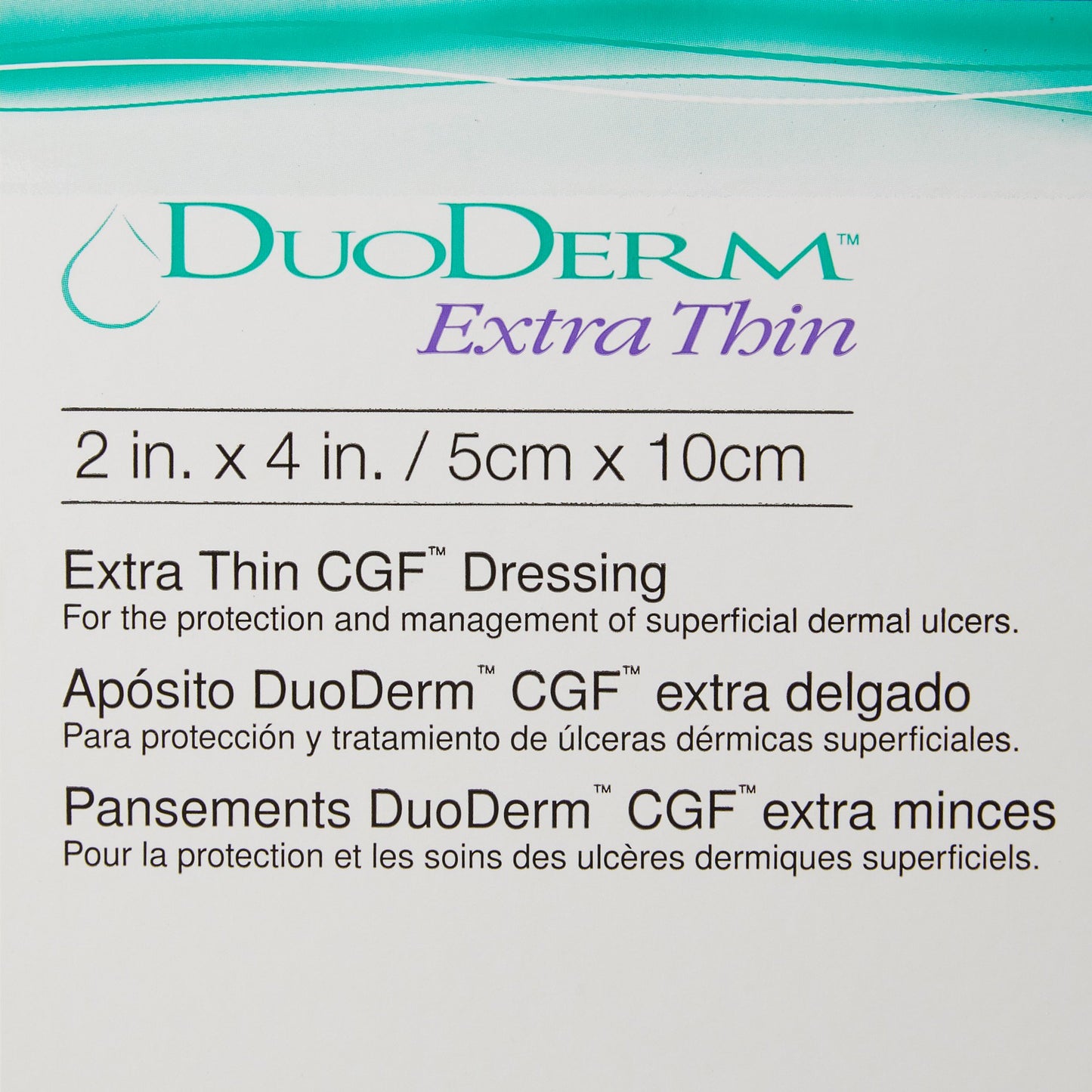Convatec 187900 DuoDerm® Extra Thin Hydrocolloid Dressing, 2 x 4 Inch