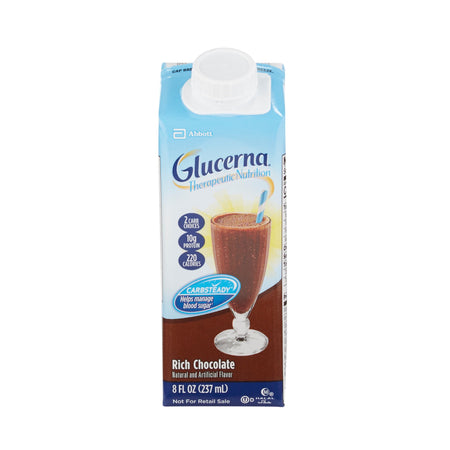 Abbott Nutrition 1048240 Glucerna Chocolate Therapeutic Nutrition Shake, 8-ounce carton