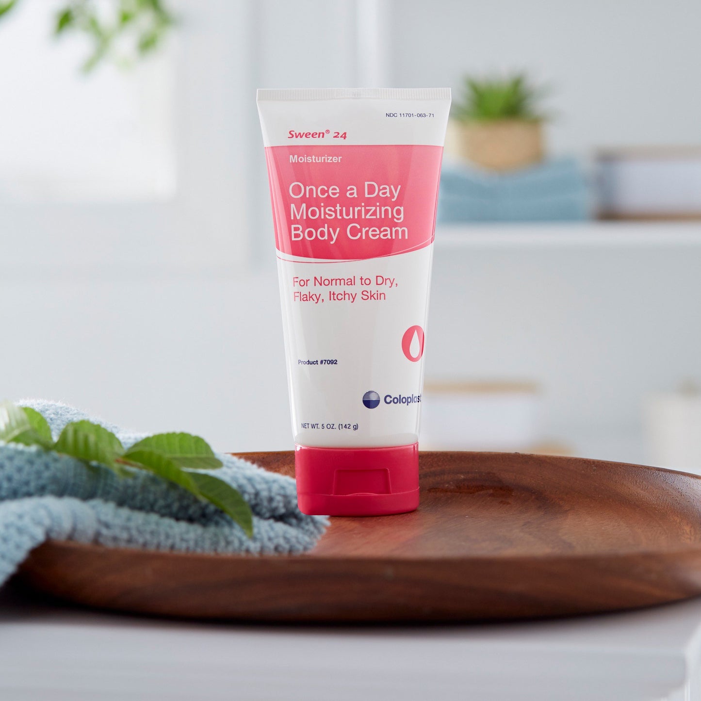 Coloplast 7092 Sween 24 unscented hand and body moisturizing cream 5 oz tube for dry skin barrier care