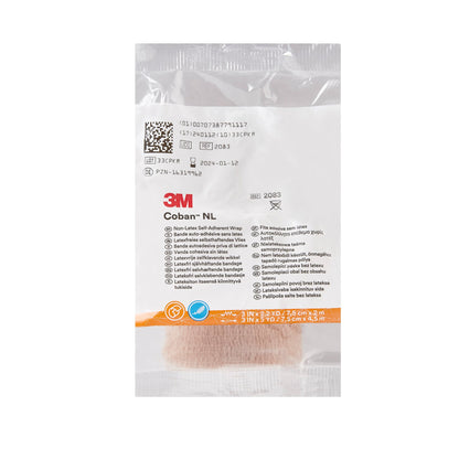 3M™ Coban™ LF Self-adherent Closure Cohesive Bandage, 3 Inch x 5 Yard, Tan