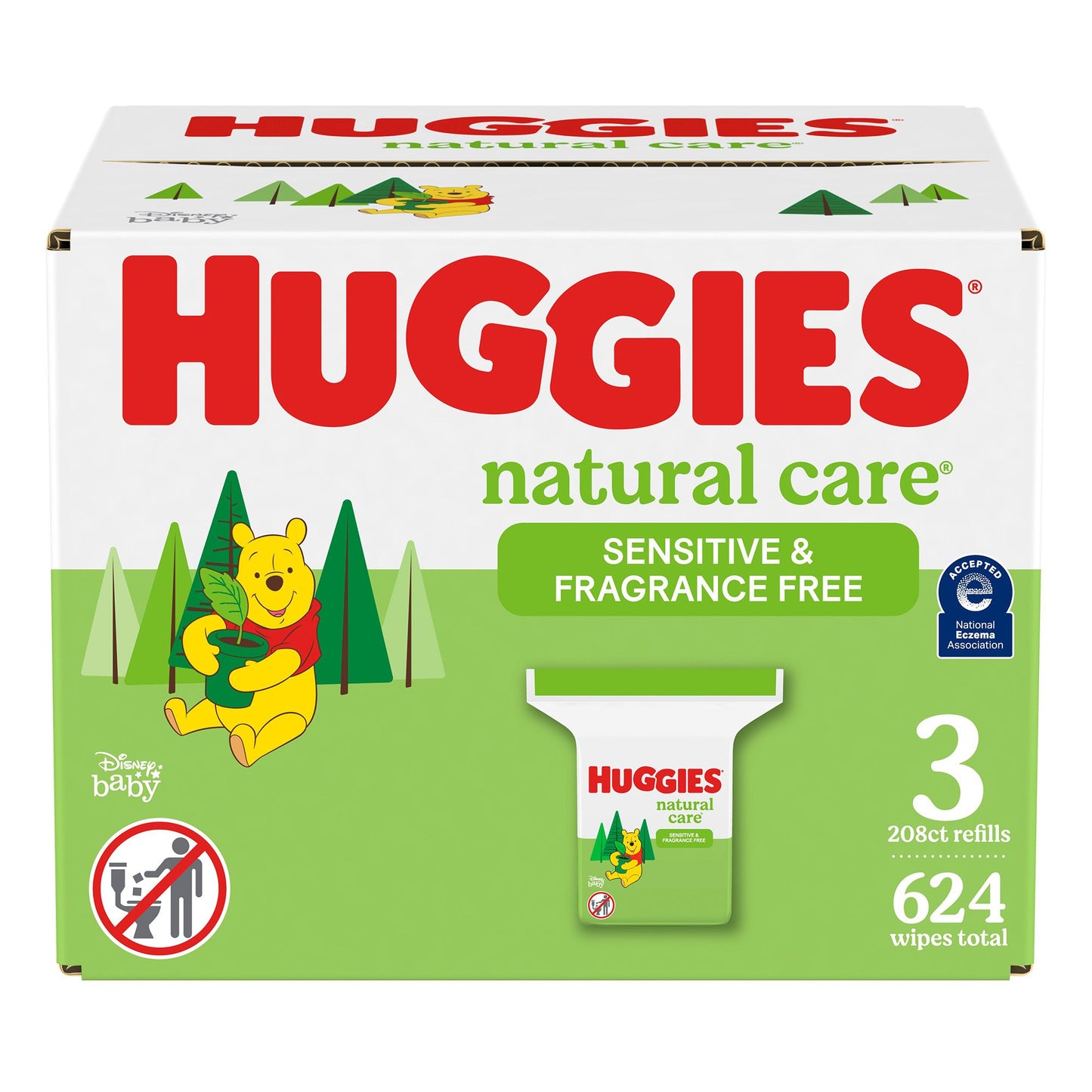 Huggies® Natural Care® Plant-Based Wipes Sensitive Fragrance Free