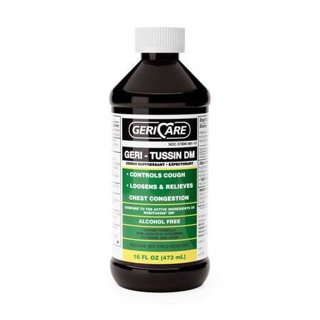 Geri-Care QRDM-16-GCP Guaifenesin / Dextromethorphan Cold and Cough Relief, 16-ounce Bottle