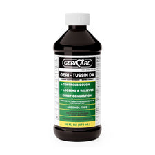 Geri-Care® Guaifenesin / Dextromethorphan Cold and Cough Relief, 16-ounce Bottle