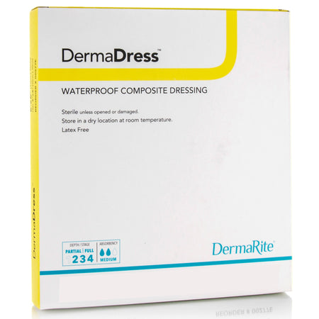 DermaRite 00276E DermaDress Composite Dressing, 4 x 4 Inch