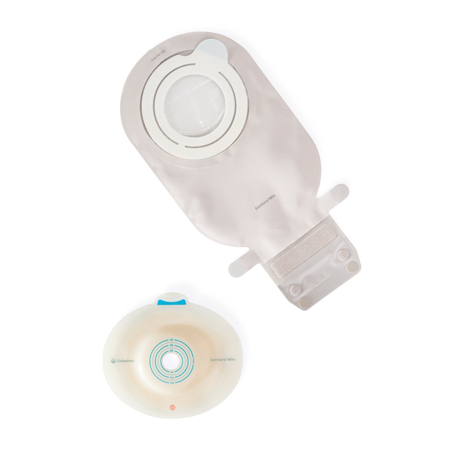 Ostomy Pouch SenSura® Micro Two-Piece System Convex Light Drainable