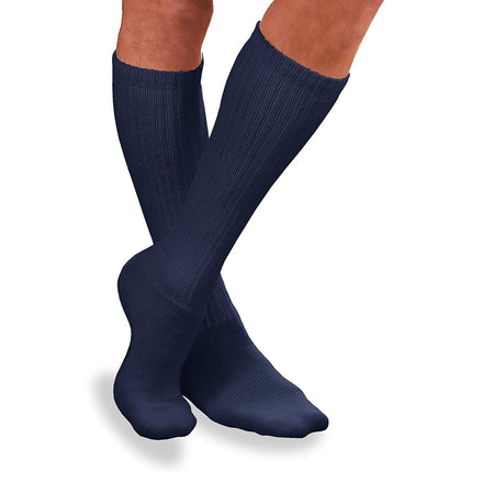 BSN Medical 110848 Jobst Sensifoot Diabetic Sock, Crew Large, Navy, Closed Toe