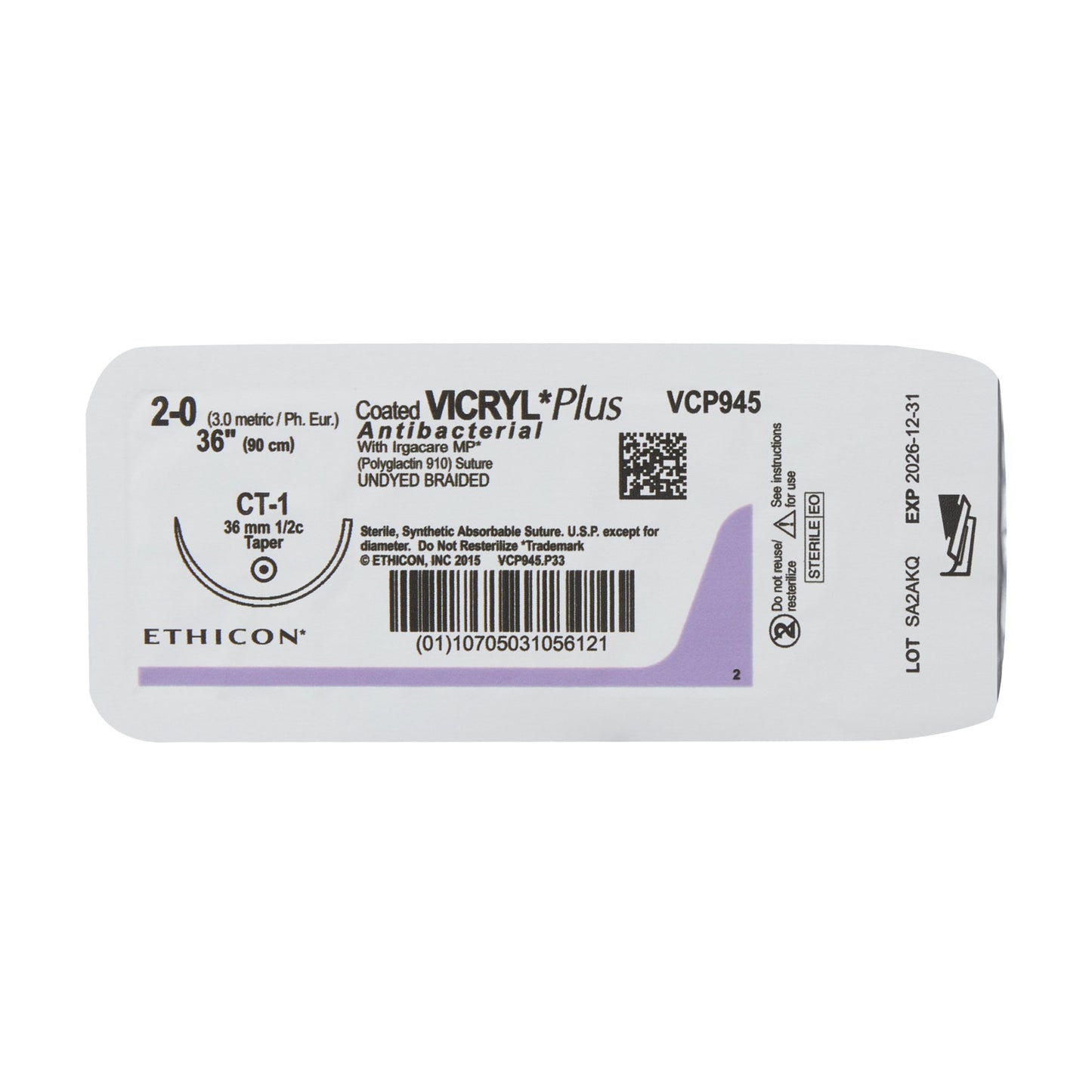 Coated Vicryl™ Plus Suture with Needle