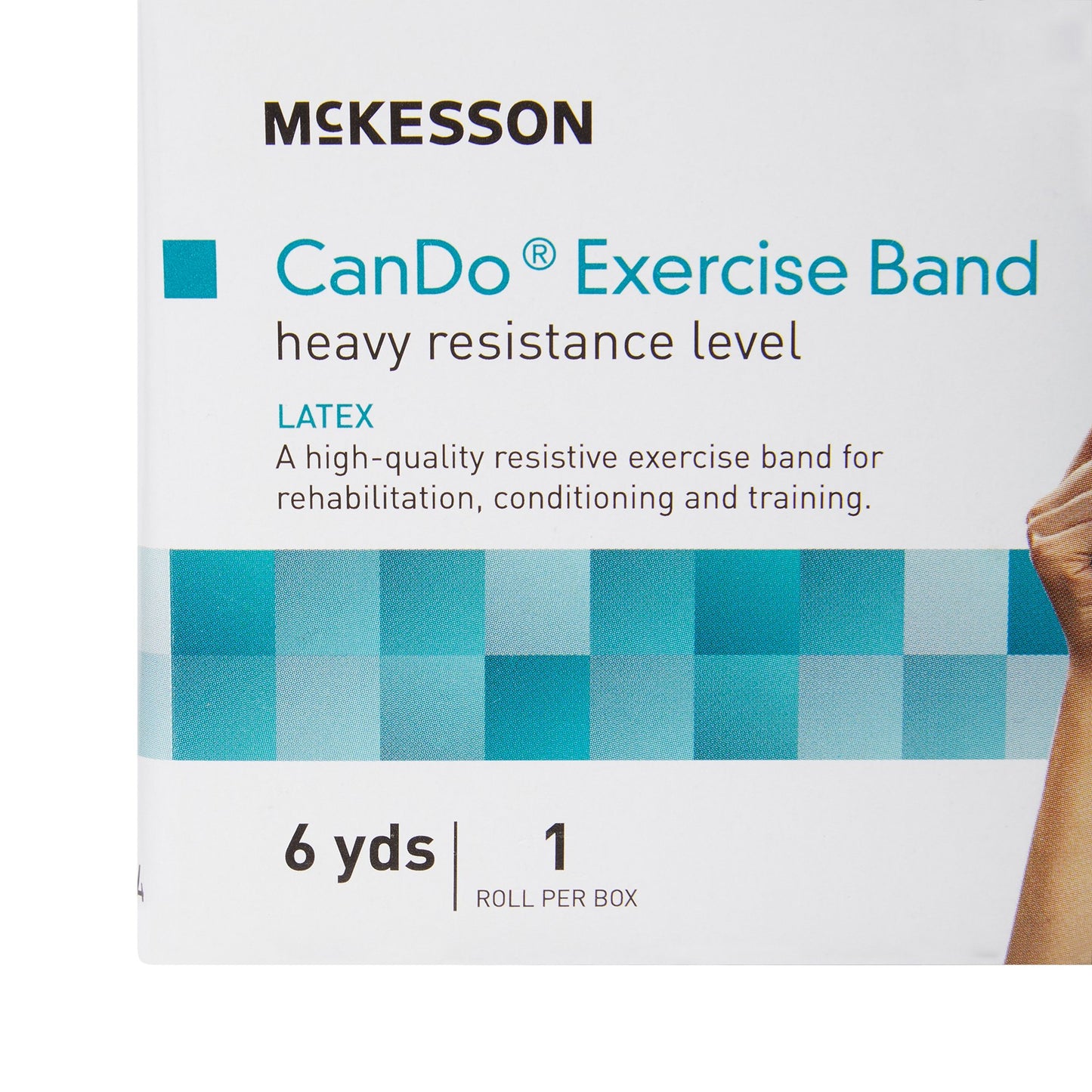 McKesson Exercise Resistance Band, Blue, 5 Inch x 6 Yard, Heavy Resistance
