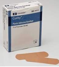 Cardinal 44114 Curity Tan Adhesive Strip, 1 x 3 Inch