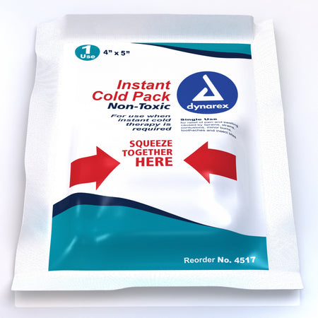 Dynarex DYN4517-EA Instant Cold Pack with Urea (Non-Toxic) - 4" x 5", 5" x 9", Each