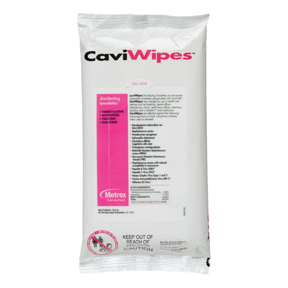 Metrex CaviWipes Surface Disinfectant Alcohol-Based Wipes, 7 x 9 Inch