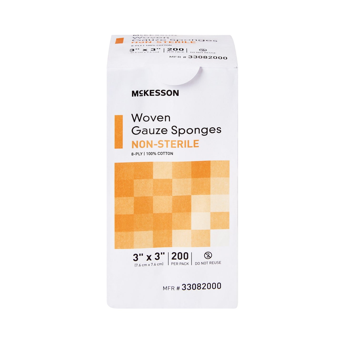 McKesson Gauze Sponge, 3 x 3 Inch, 8-Ply