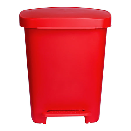 McKesson 16-25270 Trash Can 32 Quart / 8 gal. Red Plastic Rectangular