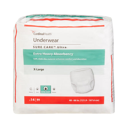 Cardinal 1455 Sure Care Ultra Extra Heavy Absorbent Underwear, Extra Large