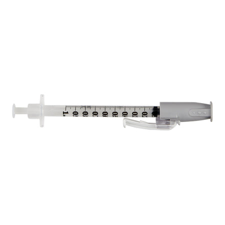 BD 305945 SafetyGlide 1 mL Tuberculin Syringe with Needle, 27 Gauge