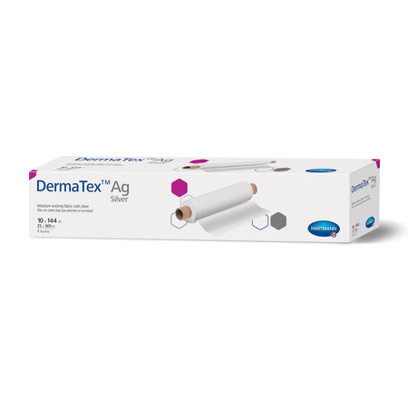 Hartmann 15700003 DermaTex Ag Silver Moisture Wicking Fabric, 10 x 144 Inch