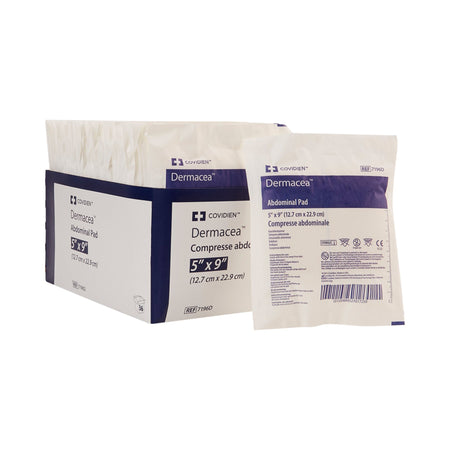 Cardinal 7196D Dermacea Sterile Abdominal Pad, 5 x 9 Inch