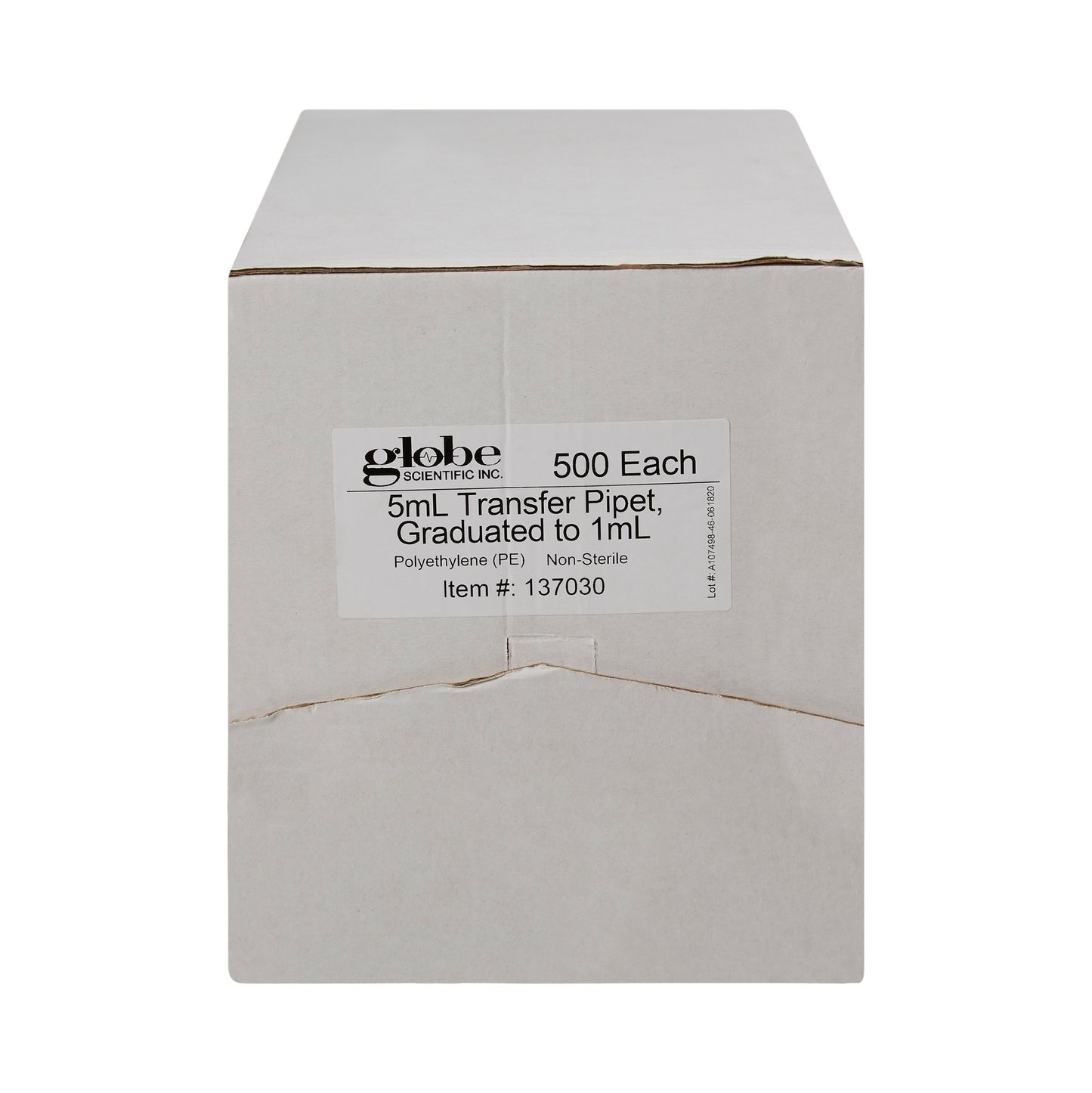 Globe Scientific Transfer Pipette, 5 mL, 3.4 mL Draw Volume