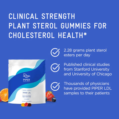 Piper Biosciences Clinical Strength LDL Healthy Cholesterol Gummies