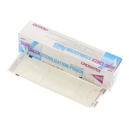 SPS Medical Supply SCX2 Sure-Check Sterilization Pouch, 2¾ x 9 Inch