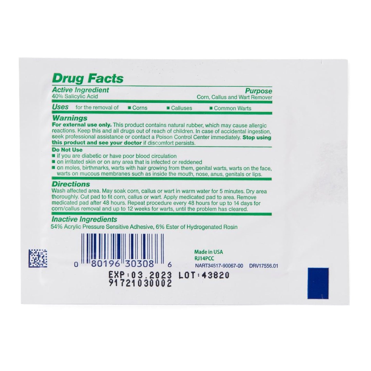 Curad® MediPlast® Corn, Callus & Wart Remover Pads