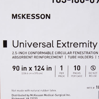 McKesson Sterile Universal Extremity Drape, 90 x 124 Inch