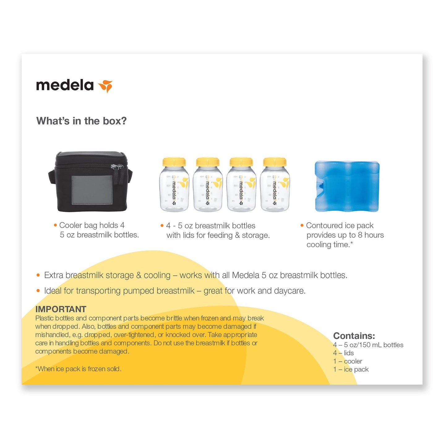 Medela Breast Milk Cooler Set for Freestyle® and Pump In Style® Breast Pump Bags