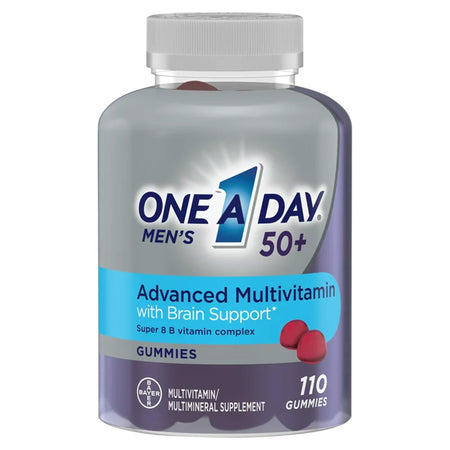 Bayer 1650058735 One A Day Advanced Multivitamin Men's 50+ Gummies