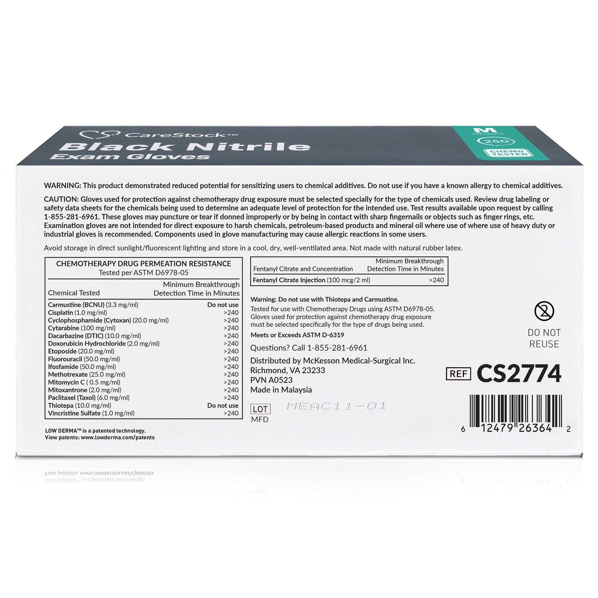 CareStock Nitrile Exam Glove, Medium, Black by CareStock product image - view 9