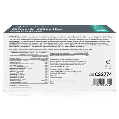 CareStock Nitrile Exam Glove, Medium, Black by CareStock product image - view 9