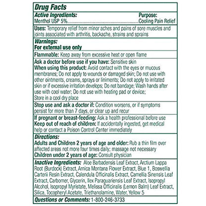 Biofreeze Professional 5% Menthol Topical Pain Relief Gel, 3-ounce roll-on