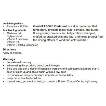 Gentell® A & D Ointment, 16-ounce jar