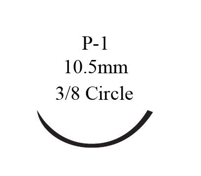 Ethicon 8697G Prolene Polypropylene Nonabsorbable Suture with Needle, Precision Reverse Cutting