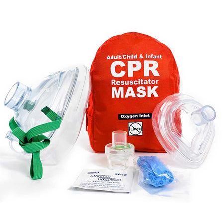 Work N Leisure Products Inc FAK5000SGI-RED CPR Face Mask with Case