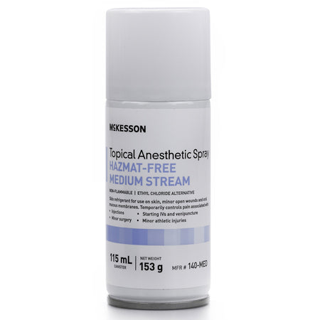 McKesson 140-MED Topical Anesthetic Spray, Medium Stream, 115-mL Can