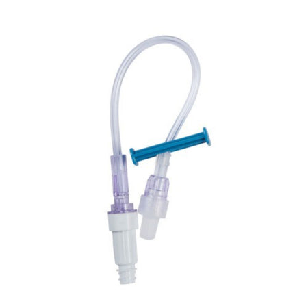 B Braun UltraSite IV Extension Set, 9" Tubing, 1 Port, 0.7 mL Priming Volume, DEHP-Free, 50/Case, 474921