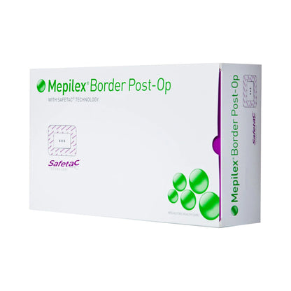 Mepilex® Border Post-Op Adhesive with Border Foam Dressing, 4 x 8 Inch