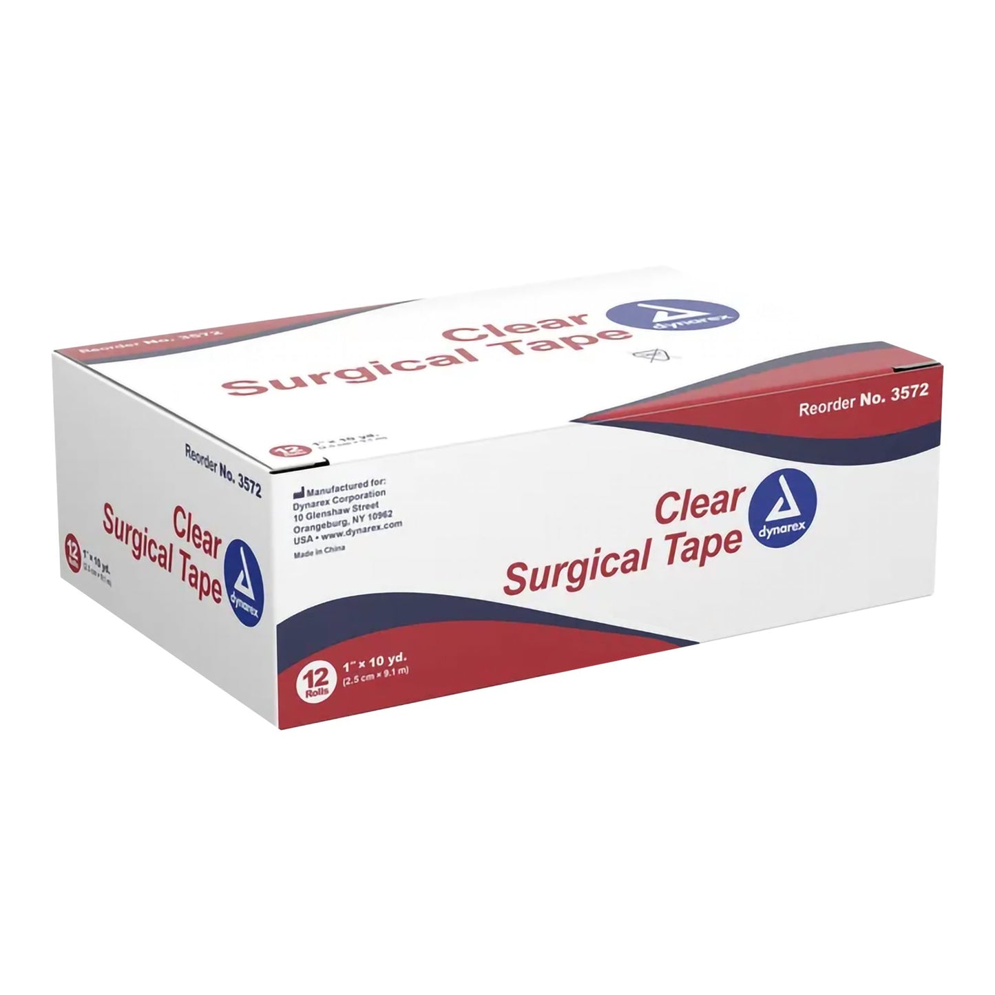 dynarex® Adhesive Medical Tape, 1 Inch x 10 Yard, Transparent