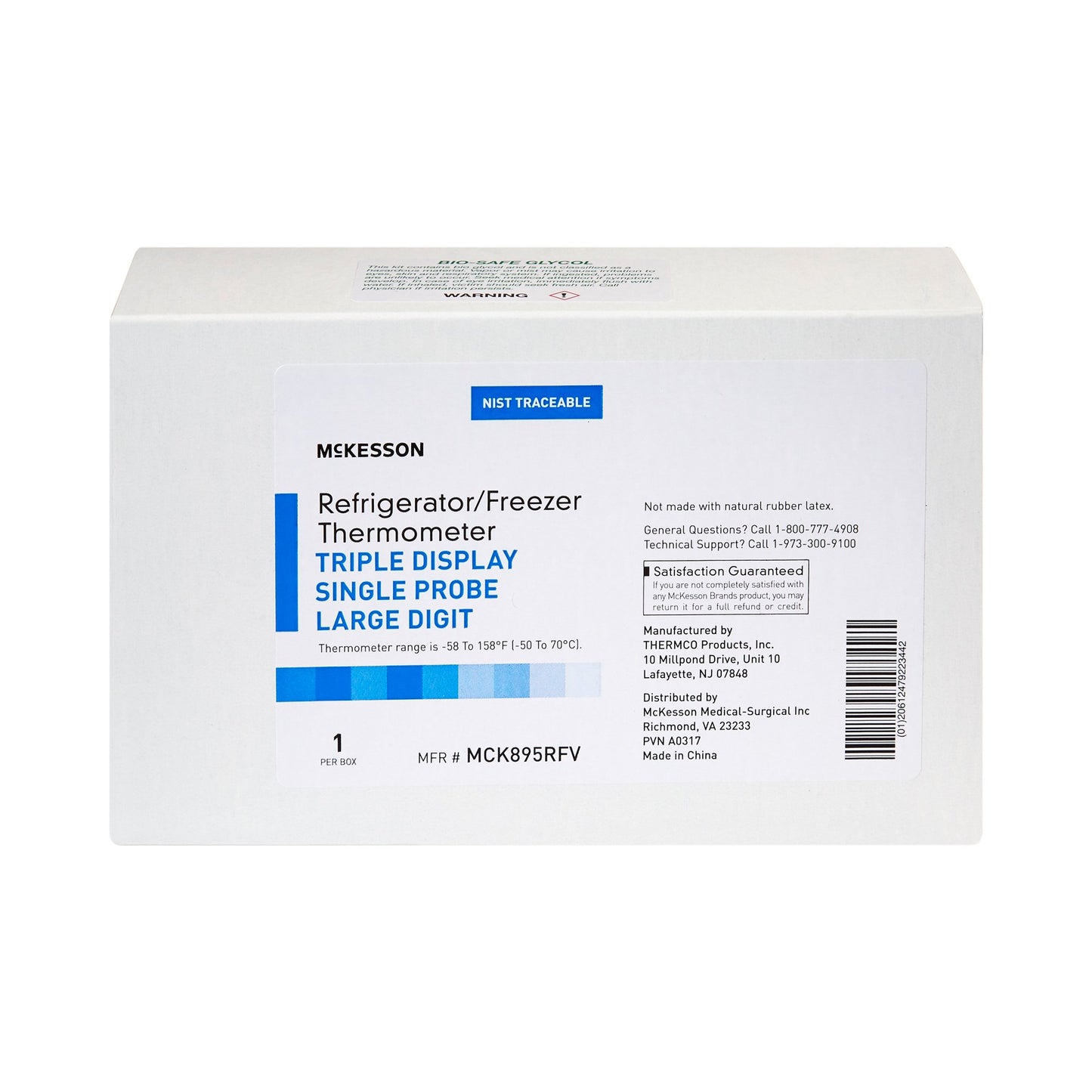 McKesson Refrigerator / Freezer Thermometer, Digital Display, -58° to +158° F