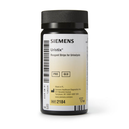 Siemens 10339520 Uristix Urinalysis Reagent for Glucose and Protein tests, Visual Read