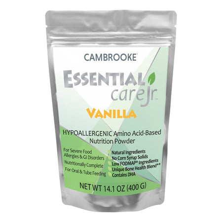 Cambrooke Therapeutics 48022 Essential Care Jr Amino Acid-Based Nutrition Powder, Vanilla, 14.1-ounce pouch